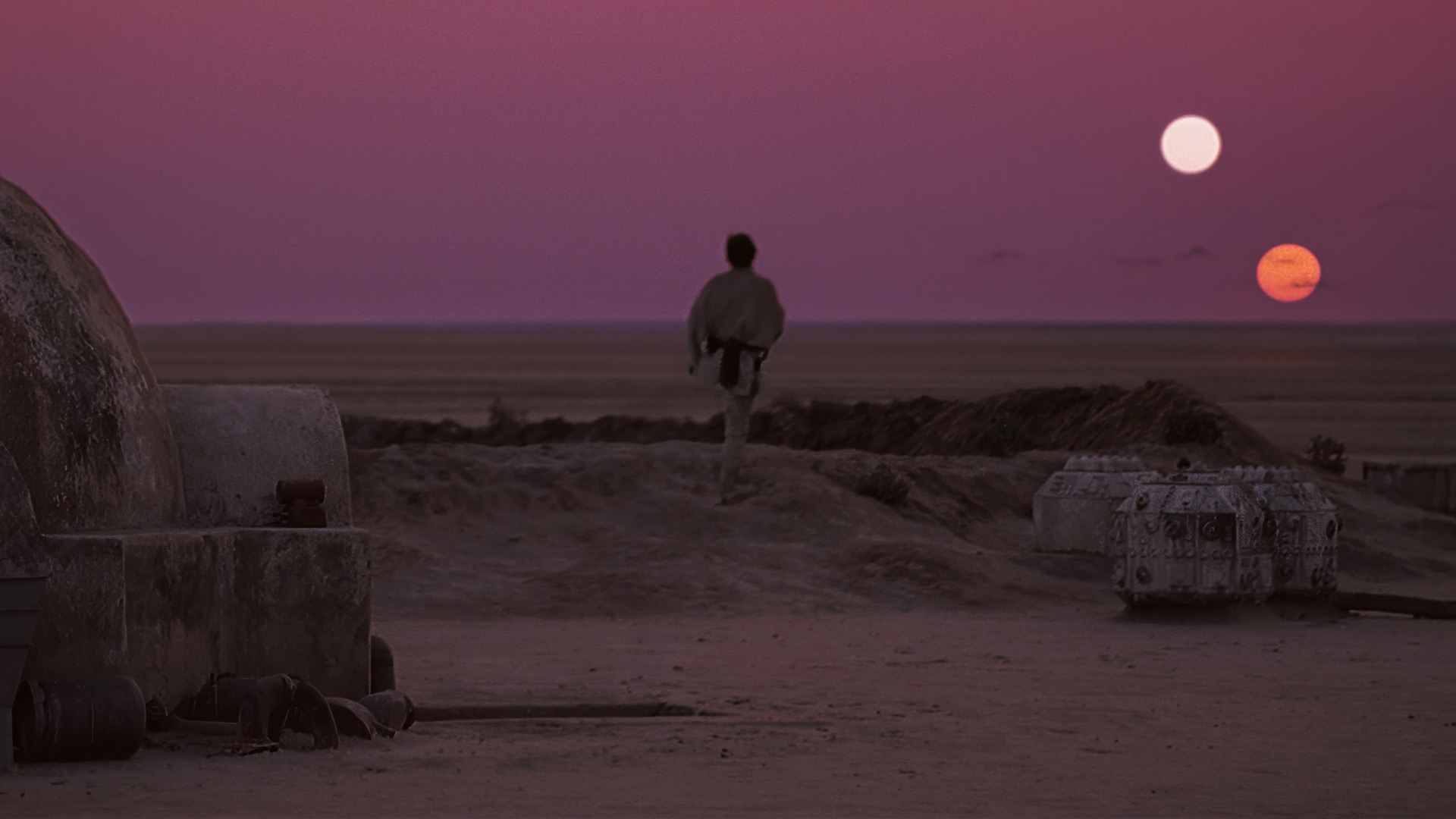 Twin suns on Tatooine