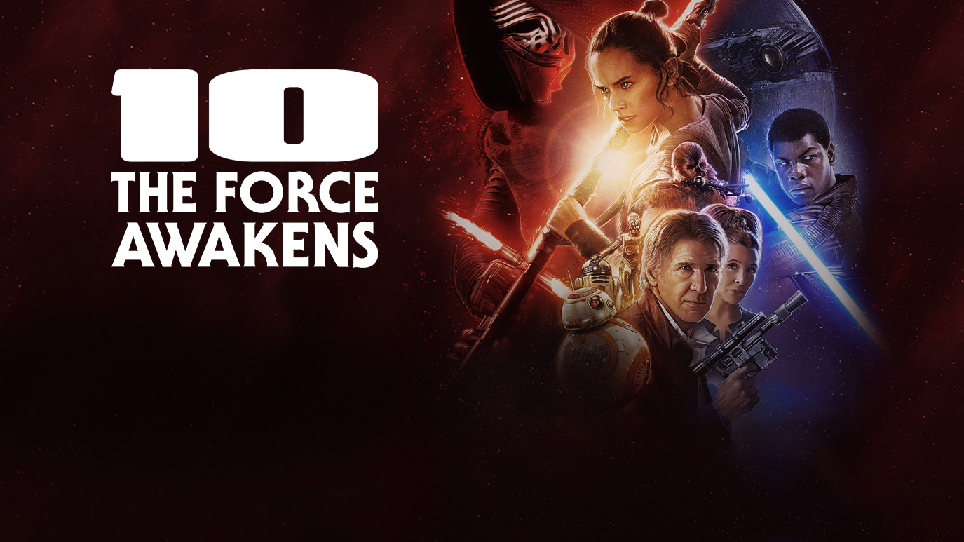 Star Wars: The Force Awakens key art and logo
