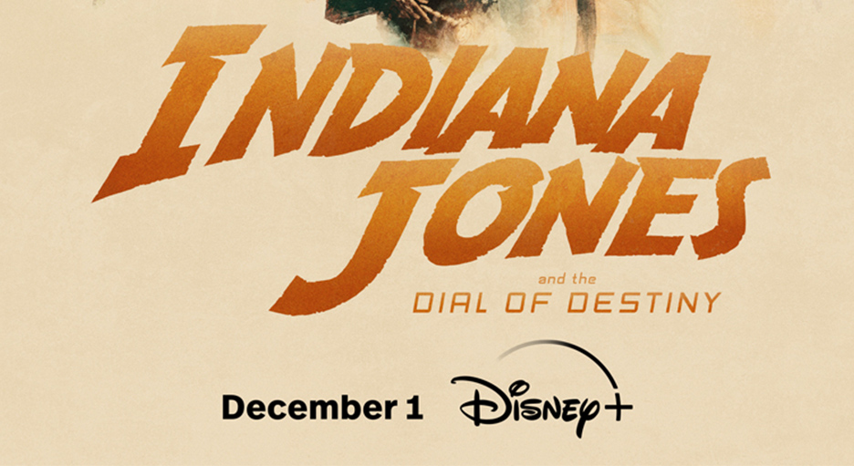 Indiana Jones and the Dial of Destiny logo graphic.
