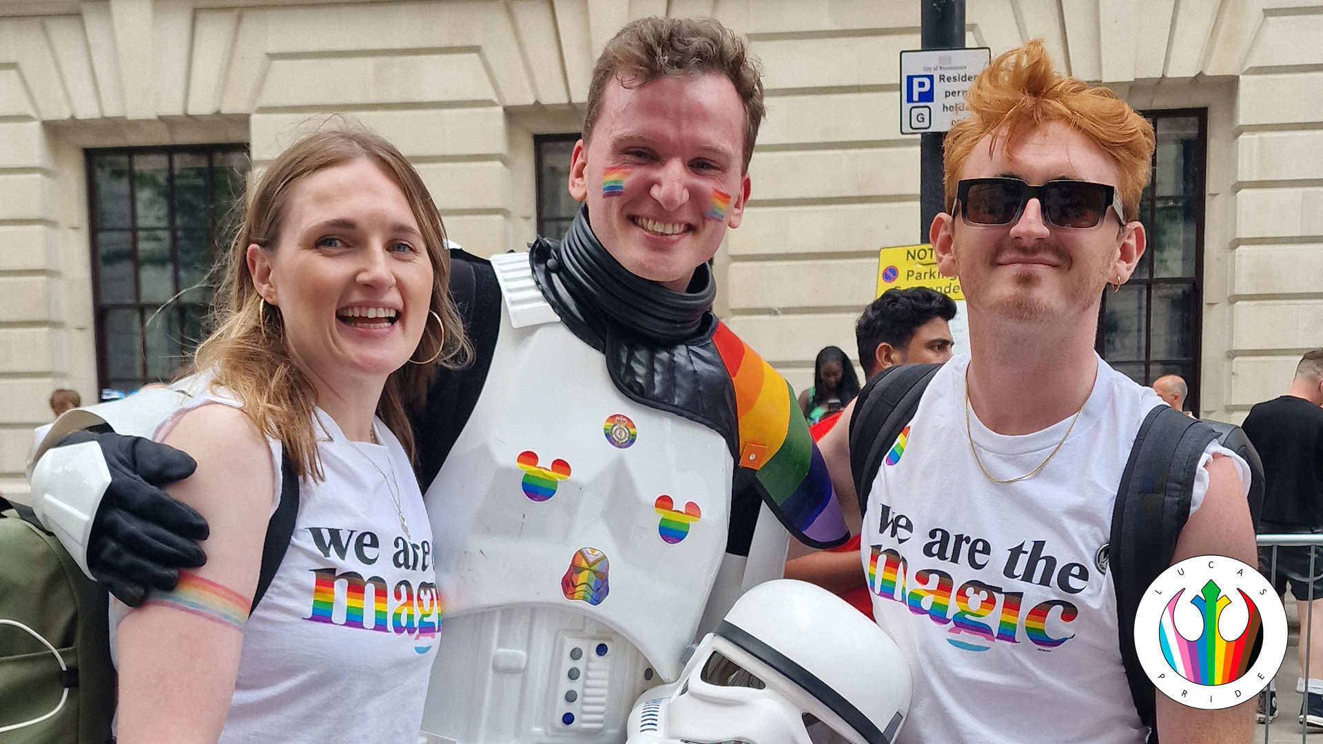 Lucasfilm's Pride Employee Resource Group at the London Pride parade.