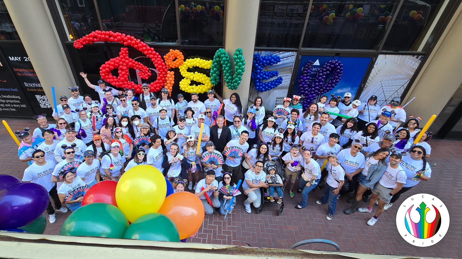 Lucasfilm's Pride Employee Resource Group at the SF Pride parade.