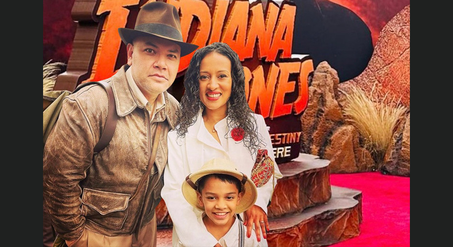 The Hills family at the Indiana Jones Hollywood premiere.