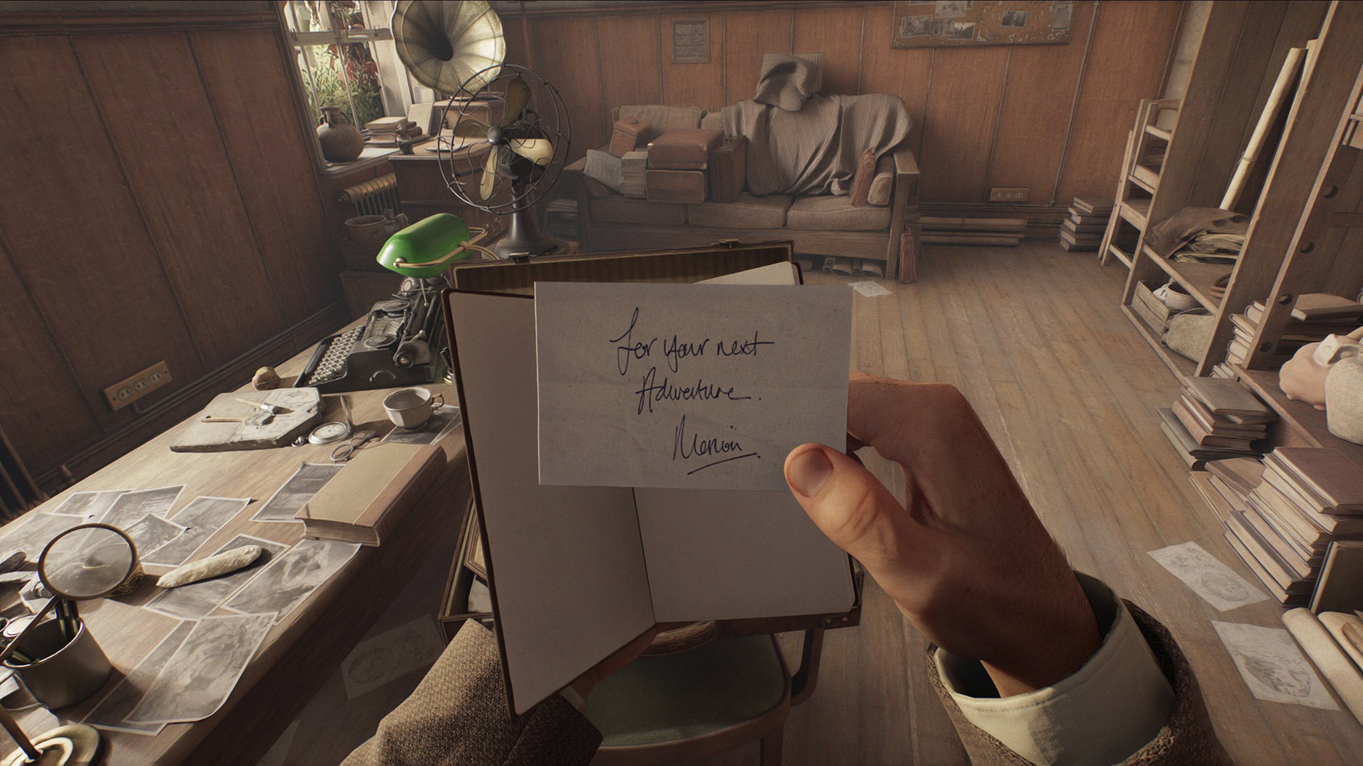Indy finds a gift from Marion.