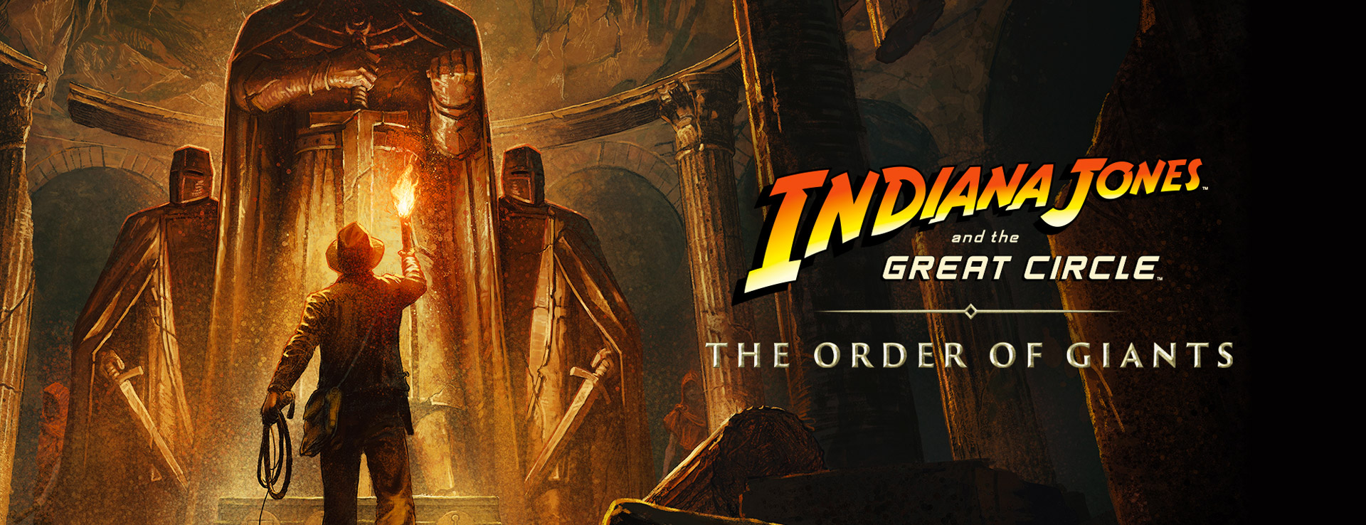 Indiana Jones and the Great Circle: The Order of Giants key art