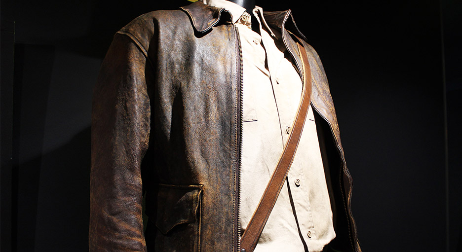 Original jacket costume from Indiana Jones and the Dial of Destiny.