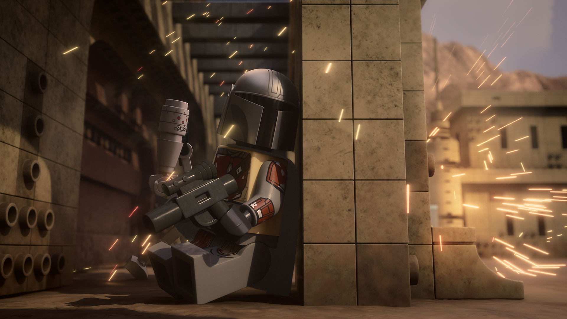The Mandalorian in LEGO Star Wars: The Mandalorian.