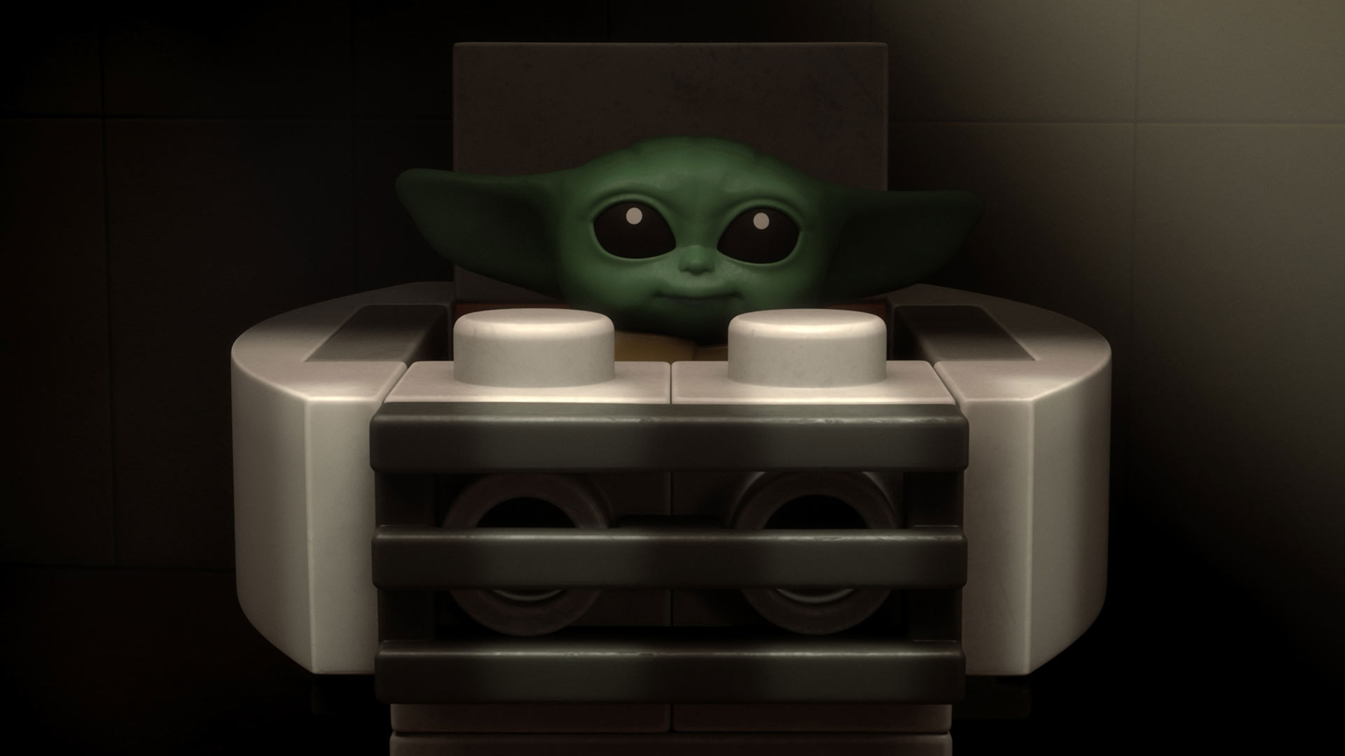 Grogu in LEGO Star Wars: The Mandalorian.