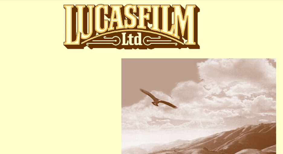 Detail from the original Lucasfilm.com homepage from 1998.