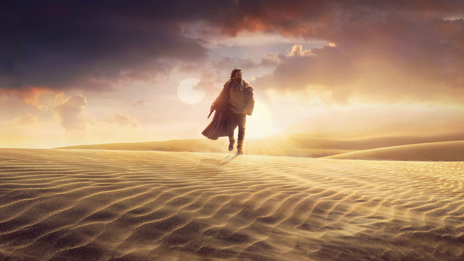 Obi-Wan Kenobi Walking in Desert