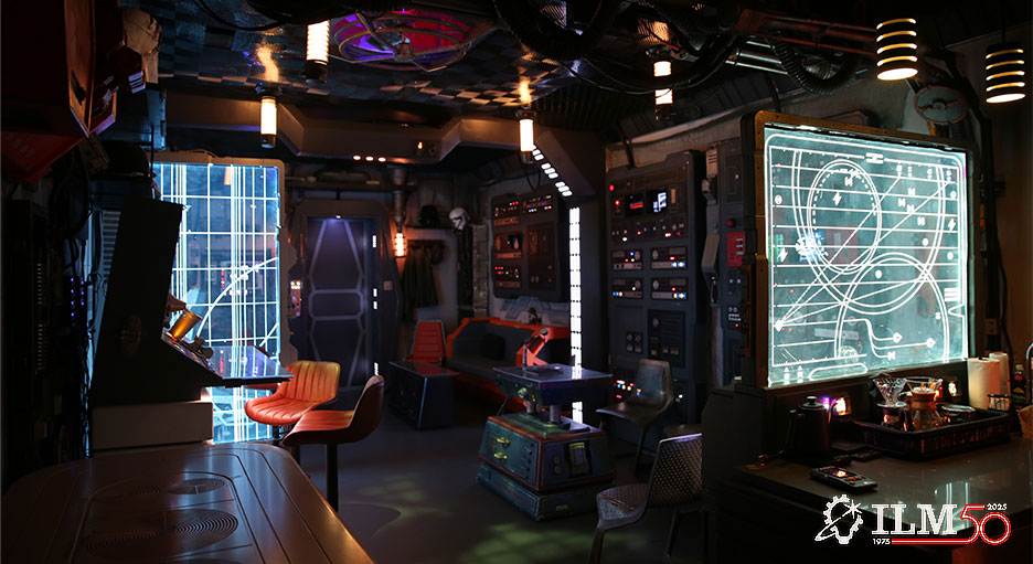 The Rebel Hideout employee lounge at Lucasfilm headquarters.
