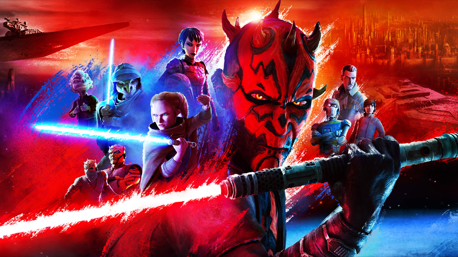 Star Wars: Maul – Shadow Lord key art.