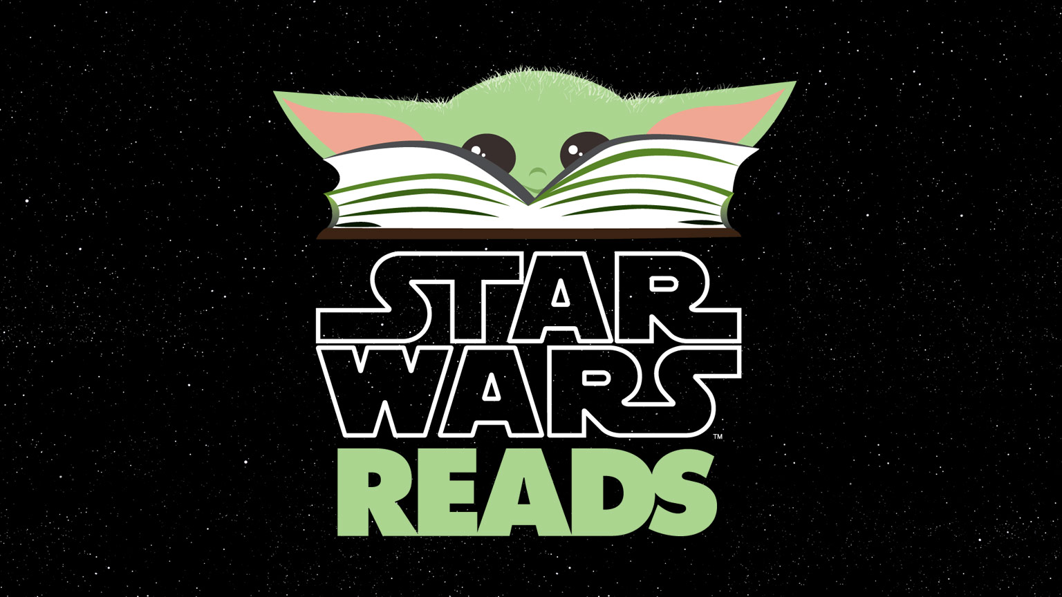 Star Wars Read Logo with Grogu