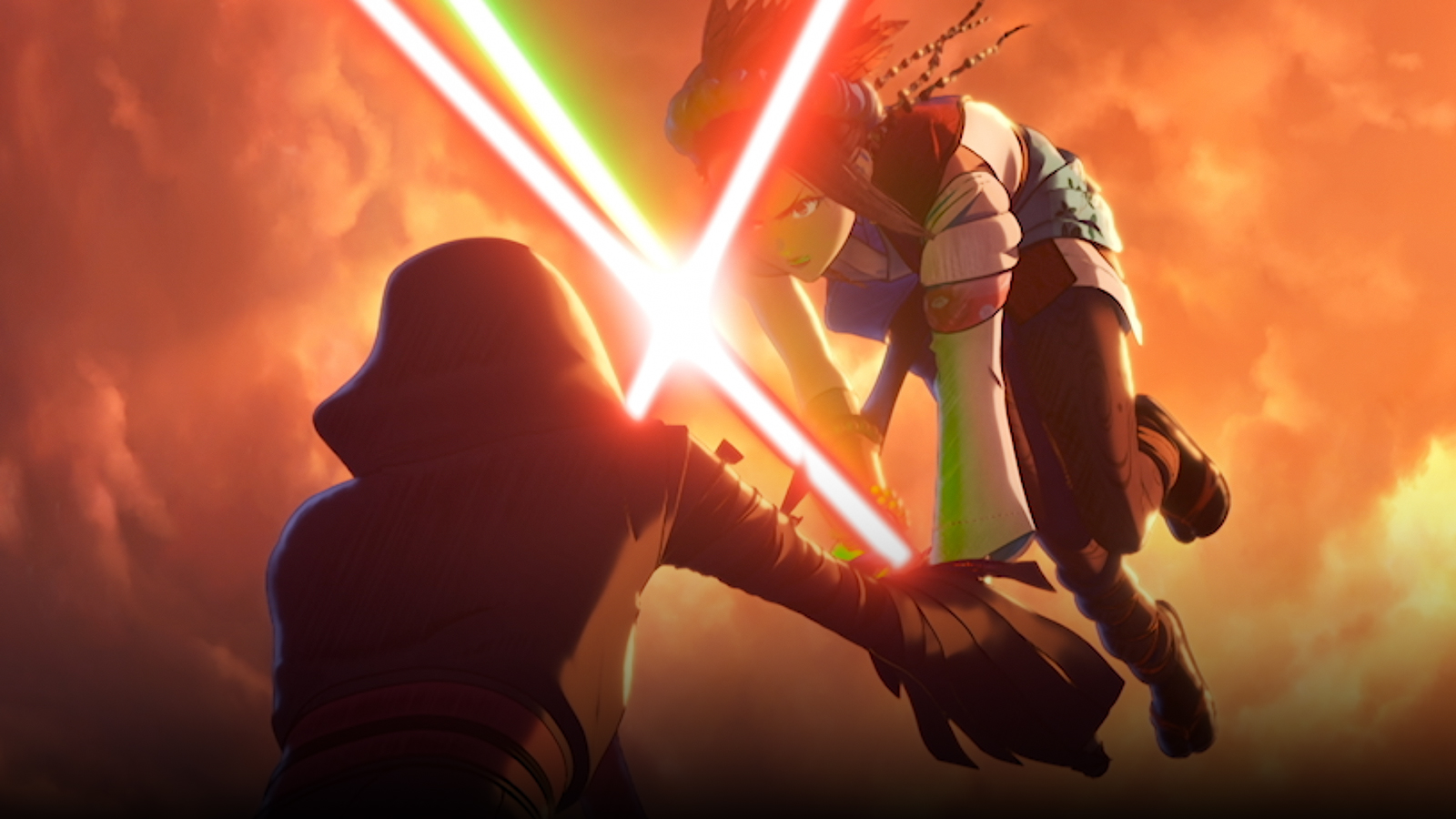 A scene from Star Wars: Visions Volume 3.