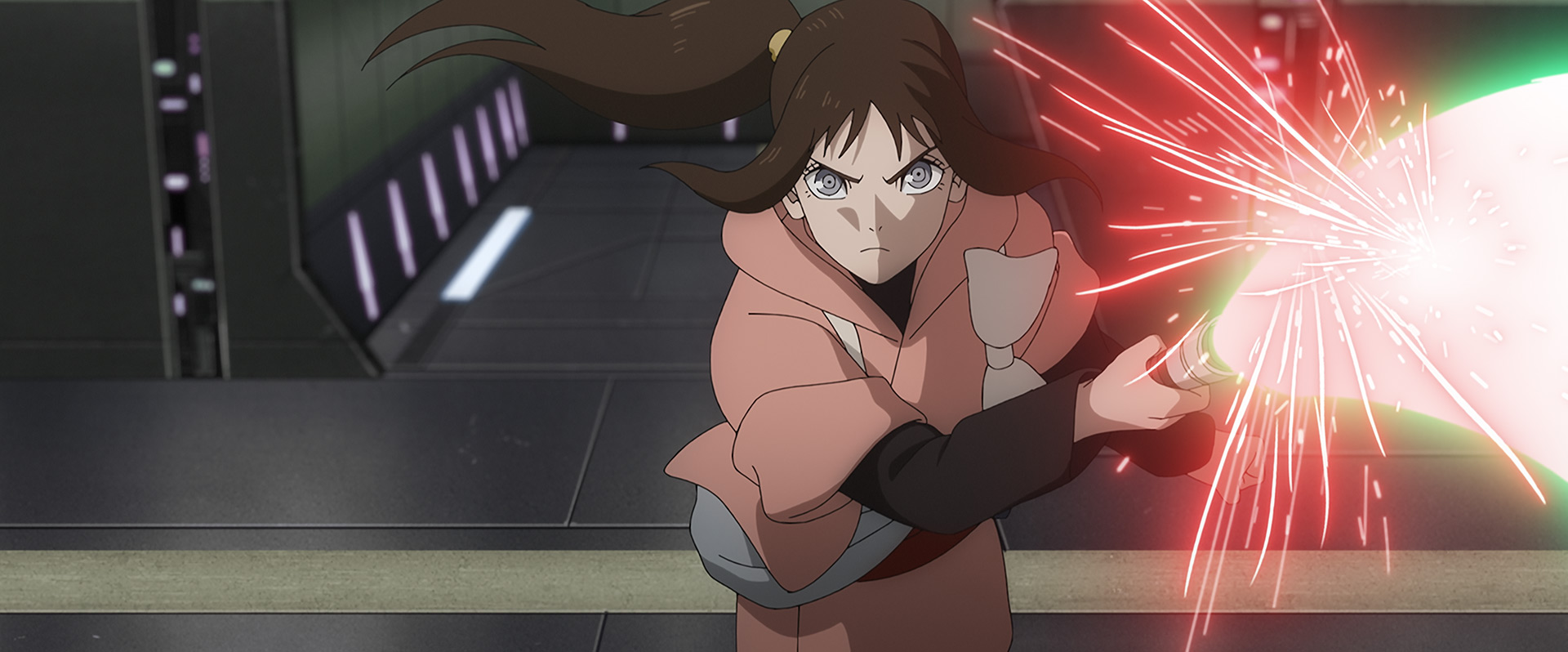 A scene from Star Wars: Visions Presents - The Ninth Jedi