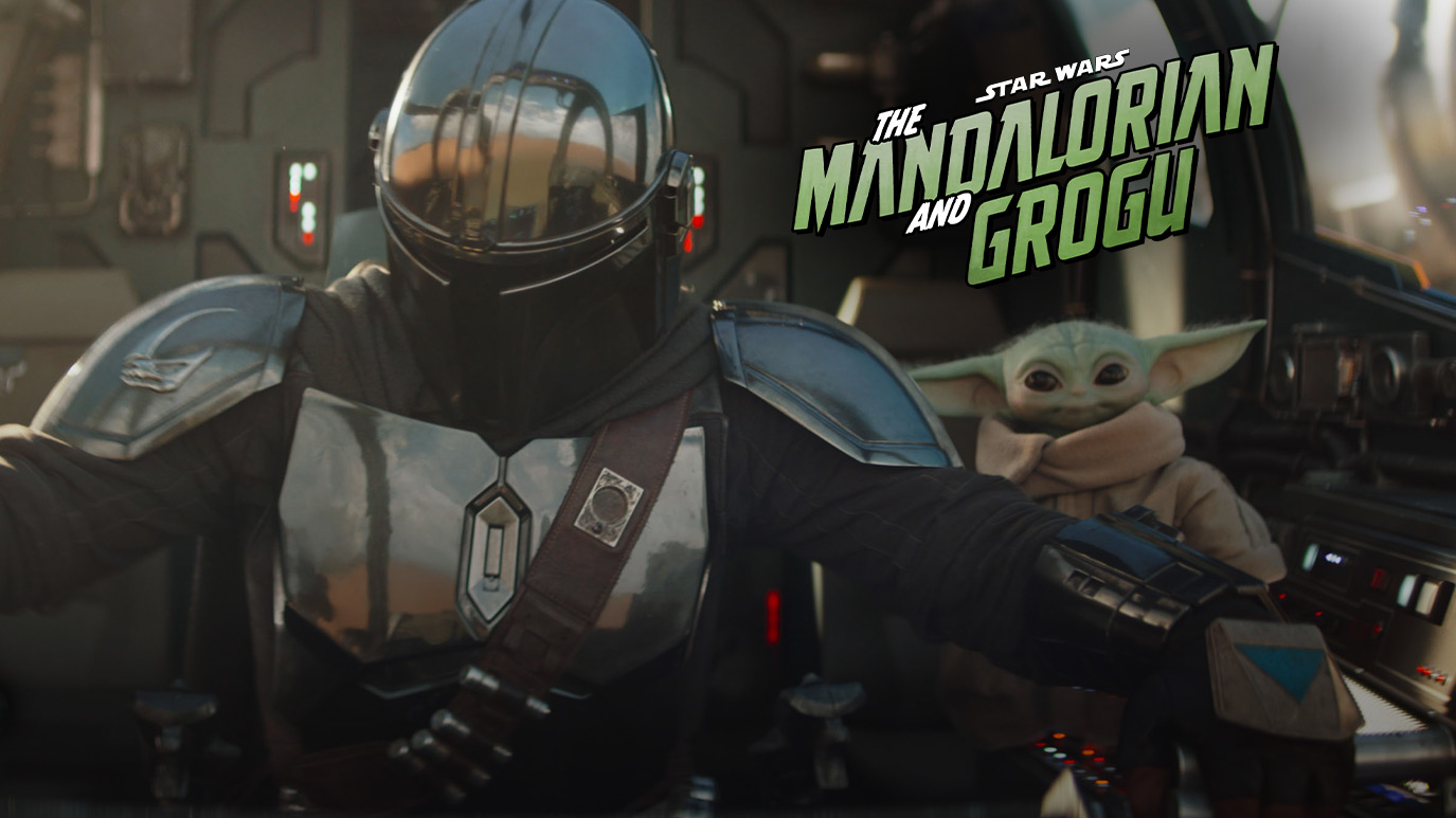 The Mandalorian and Grogu in Star Wars: The Mandalorian and Grogu.