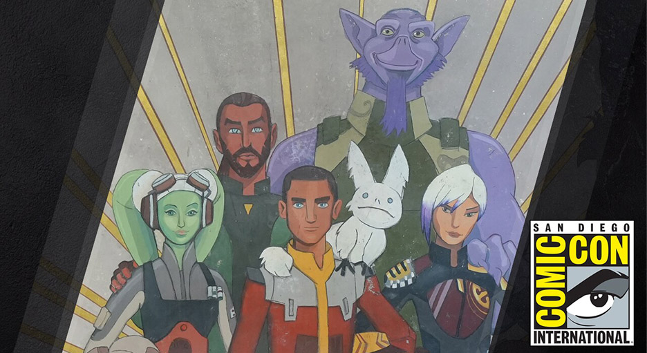 Star Wars Rebels mural at Comic-Con