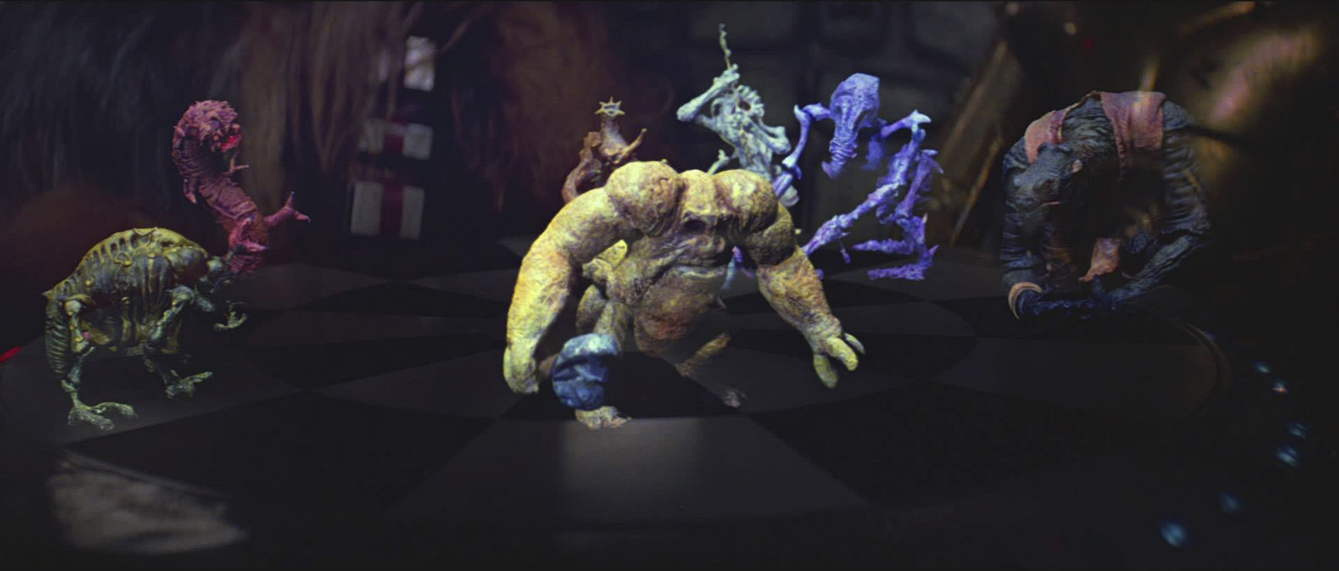 A close up of the dejarik table in A New Hope.