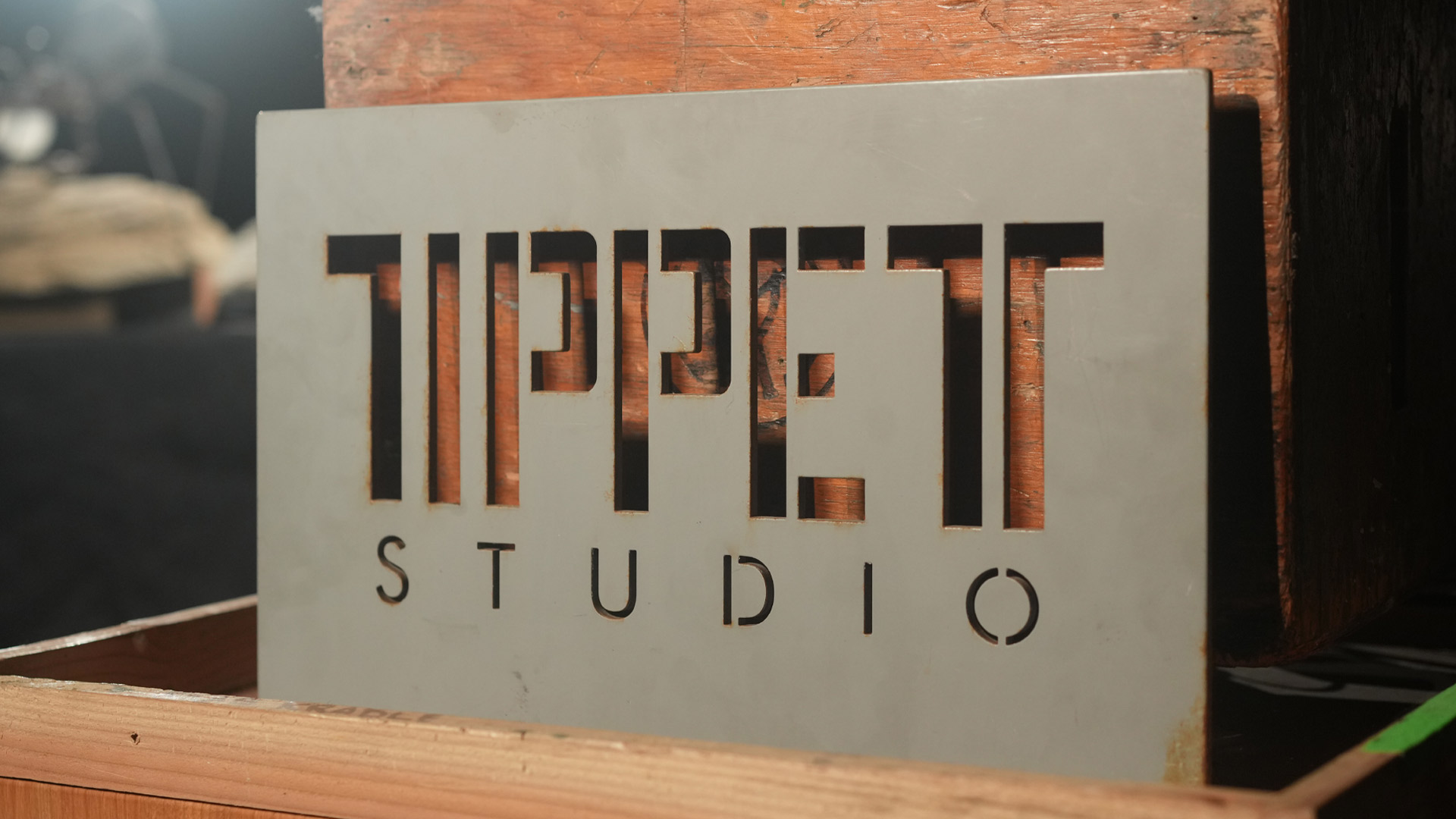 A Tippett Studio sign.