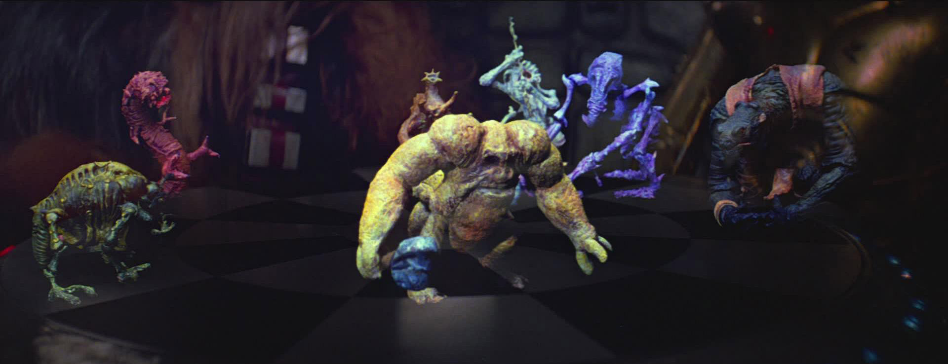 A close up of the dejarik table in A New Hope.